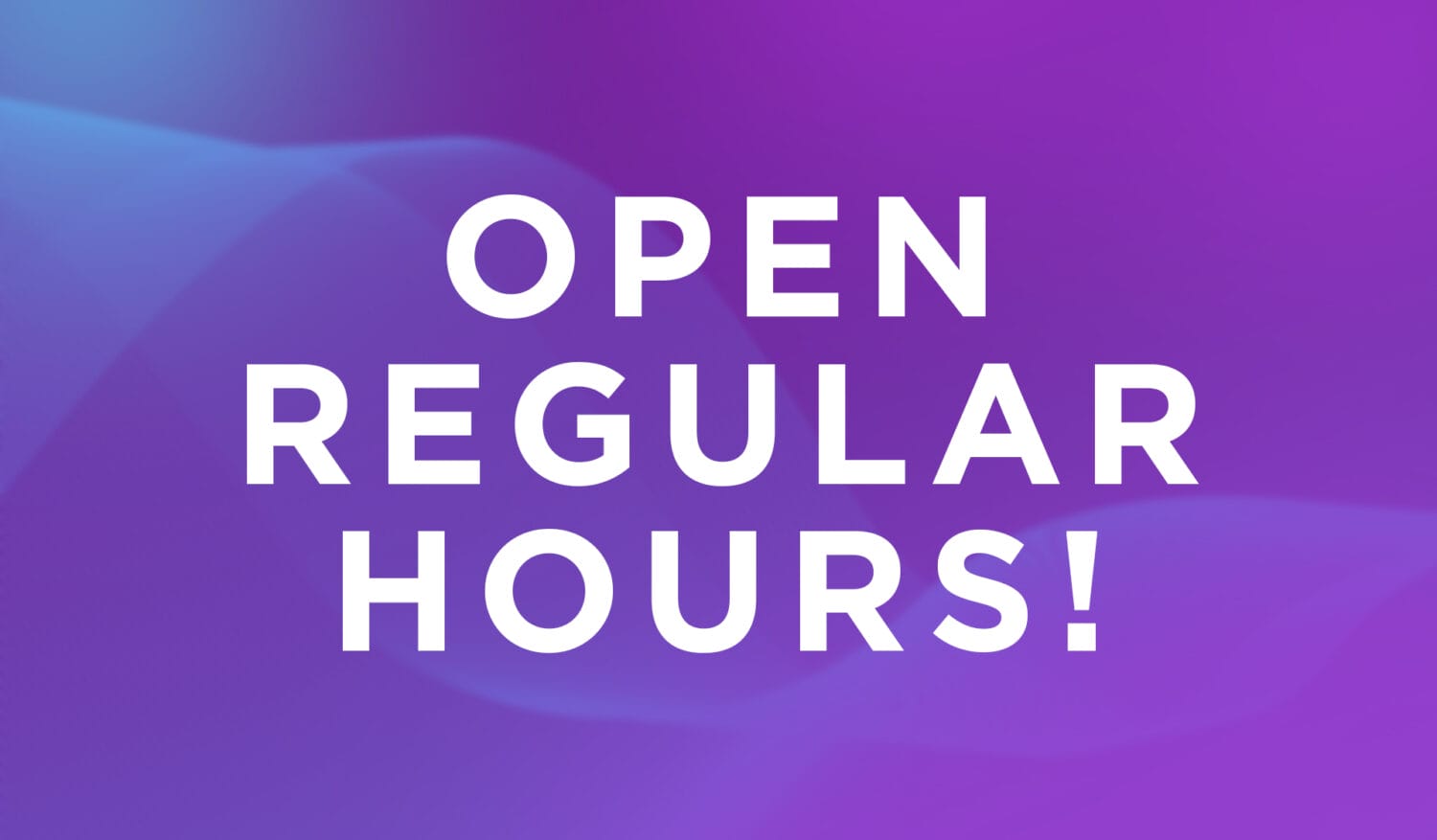 Regular Hours title text